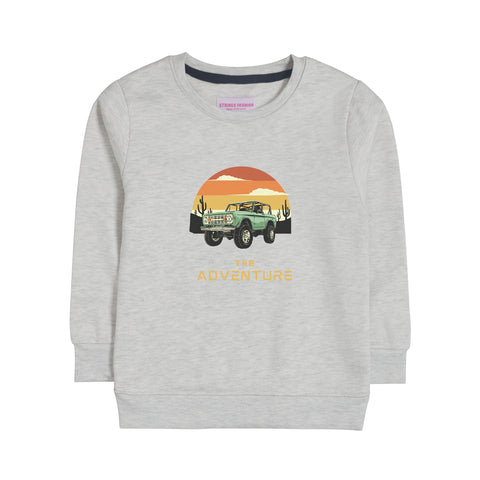 THE ADVENTURE OATMEAL BOYS LONG SLEEVE SWEAT-SHIRT
