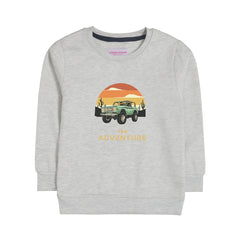 THE ADVENTURE OATMEAL BOYS LONG SLEEVE SWEAT-SHIRT