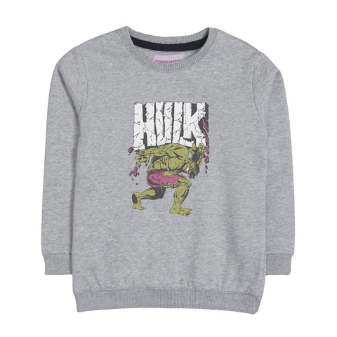 HULK GREY HEADER BOYS SWEAT-SHIRT