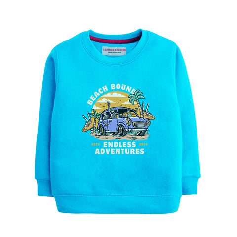 BEACH BOUND JUNIOR BOY SKY BLUE TERYY FABRIC TRACK SUIT