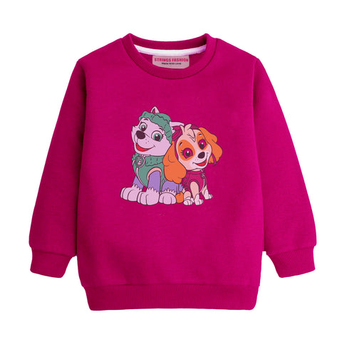 PAW RED GIRLS LONG SLEEVE SWEAT-SHIRT
