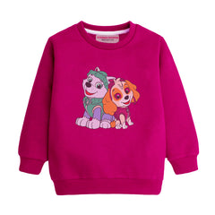 PAW RED GIRLS LONG SLEEVE SWEAT-SHIRT