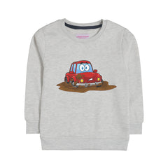 DIRTY CAR OATMEAL BOYS LONG SLEEVE SWEAT-SHIRT