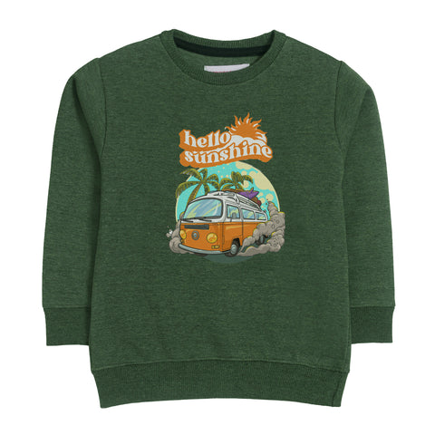 SUN SHINE SWEAT-SHIRT ARMY COLOR