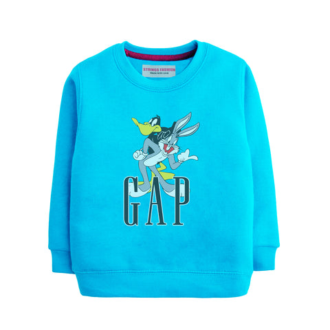 GAP Sky Blue Color Boys TERYY FABRIC Sweat-Shirt