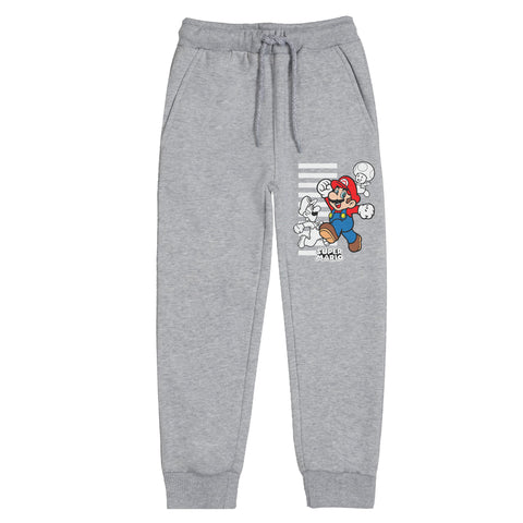 SUPER MARIO JUNIOR BOY GREY HEADER TRACK SUIT