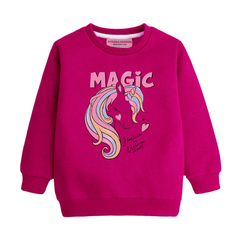 MAGIC RED GIRLS LONG SLEEVE SWEAT-SHIRT