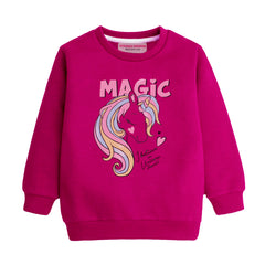 MAGIC RED GIRLS LONG SLEEVE SWEAT-SHIRT