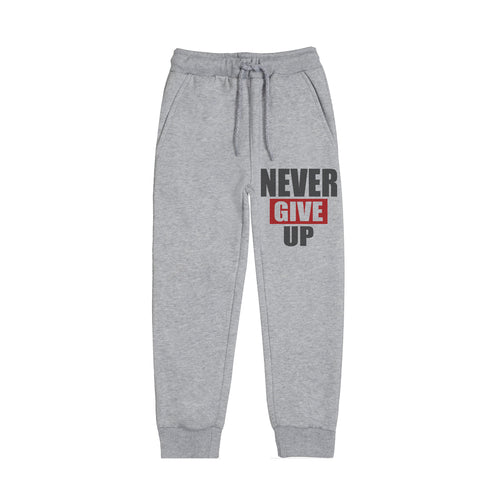 NEVER GIVE UP JUNIOR GIRLS GREY HEADER COLOR TRACK SUIT