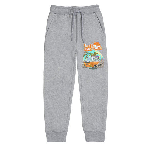 HELLO SUNSHINE JUNIOR BOY GREY HEADER TRACK SUIT