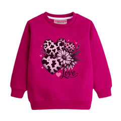 LOVE RED GIRLS LONG SLEEVE SWEAT-SHIRT