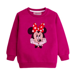 MINNIE RED GIRLS LONG SLEEVE SWEAT-SHIRT