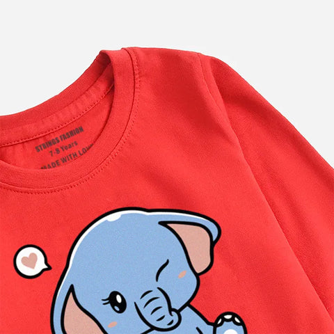 BABY ELEPHANT FEISTA GIRLS LONG SLEEVE T-SHIRT