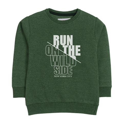 RUN ON THE WILD SIDE JUNIOR BOY ARMY COLOR TRACK SUIT