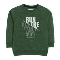 RUN ON THE WILD SIDE JUNIOR BOY ARMY COLOR TRACK SUIT
