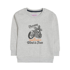 THERAPY OATMEAL BOYS LONG SLEEVE SWEAT-SHIRT