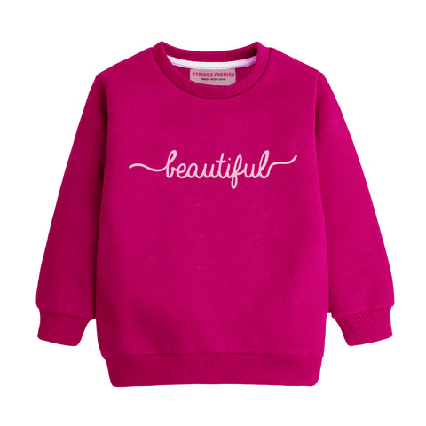 BEAUTIFUL RED GIRLS LONG SLEEVE SWEAT-SHIRT