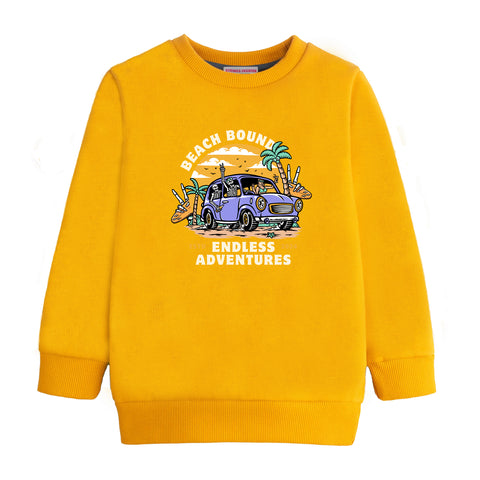 BEACH BOUND JUNIOR FLEECE BOY YELLOW HEADER COLOR TRACK SUIT
