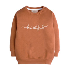 BEAUTIFUL LIGHT BROWN GIRLS LONG SLEEVE SWEAT-SHIRT