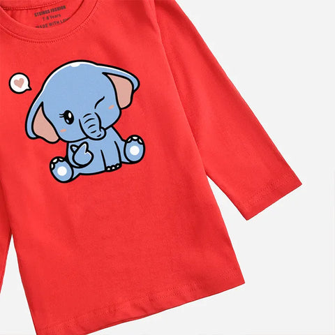 BABY ELEPHANT FEISTA GIRLS LONG SLEEVE T-SHIRT