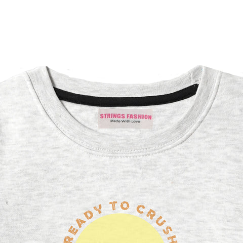 READY TO CRUSH JUNIOR BOY OATMEAL COLOR TRACK SUIT