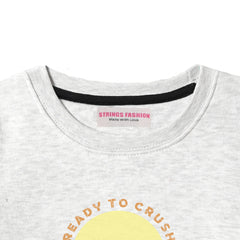 READY TO CRUSH JUNIOR BOY OATMEAL COLOR TRACK SUIT