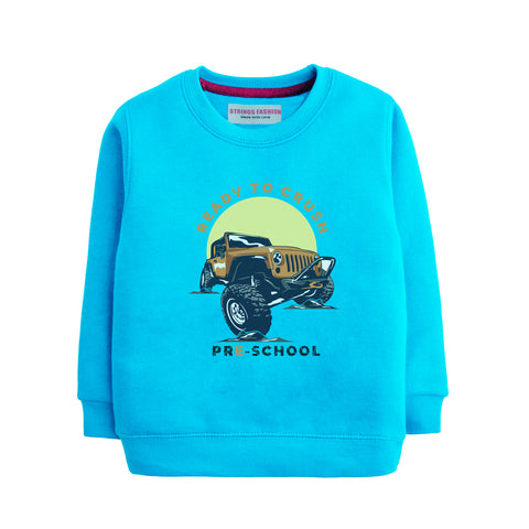 READY TO CRUSH JUNIOR BOY SKY BLUE TERYY FABRIC TRACK SUIT