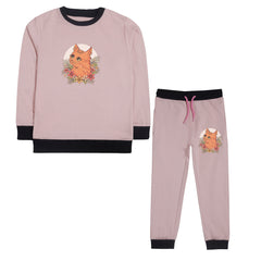 CUTE CAT PINK COLOR GIRLS TRACK SUIT