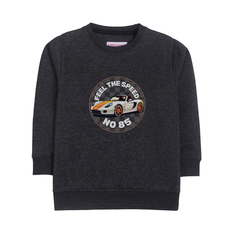 FEEL THE SPEED JUNIOR BOY CHARCOAL COLOR TRACK SUIT