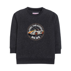 FEEL THE SPEED JUNIOR BOY CHARCOAL COLOR TRACK SUIT