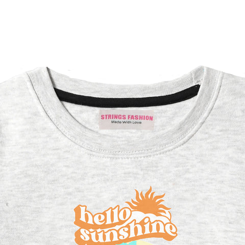 HELLO SUNSHINE JUNIOR BOY OATMEAL COLOR TRACK SUIT