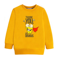 THANKS YOU JUNIOR BOY YELLOW HEADER COLOR TRACK SUIT