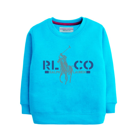 POLO BOY SKY BLUE TERYY FABRIC TRACK SUIT