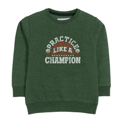 CHAMPION JUNIOR BOY ARMY COLOR TRACK SUIT