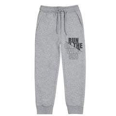 RUN ON THE WILD SIDE JUNIOR BOY GREY HEADER TRACK SUIT