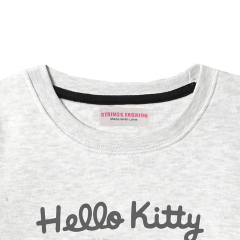 HELLO KITTY JUNIOR GIRLS OATMEAL COLOR TRACK SUIT