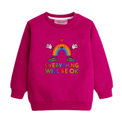EVERYTHING RED COLOR BOYS LONG SLEEVE SWEAT-SHIRT