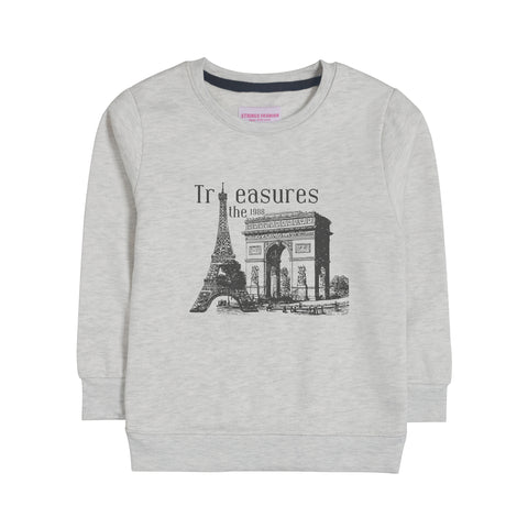 TREASURES OATMEAL BOYS LONG SLEEVE SWEAT-SHIRT