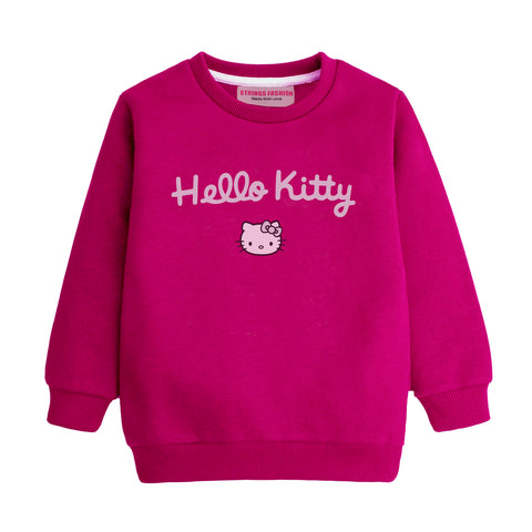 HELLO KITTY RED GIRLS LONG SLEEVE SWEAT-SHIRT