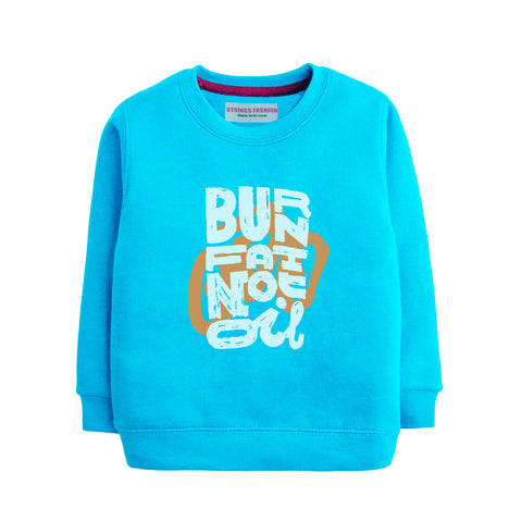 BURN FOR FAT JUNIOR BOY SKY BLUE TERYY FABRIC TRACK SUIT