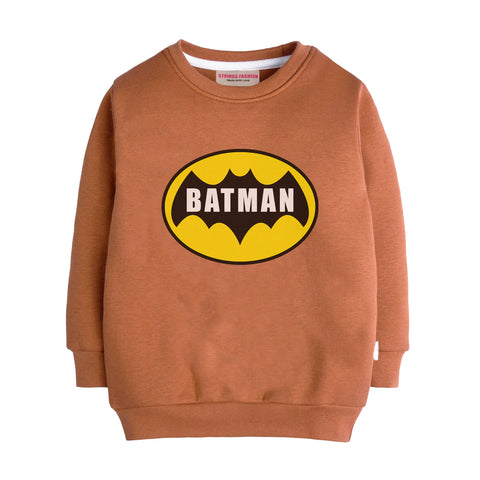 BATMAN LIGHT BROWN COLOR BOYS LONG SLEEVE SWEAT-SHIRT