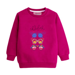 CHILLUM RED GIRLS LONG SLEEVE SWEAT-SHIRT