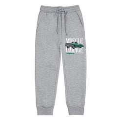 MUSCLE GARAGE JUNIOR BOY GREY HEADER TRACK SUIT