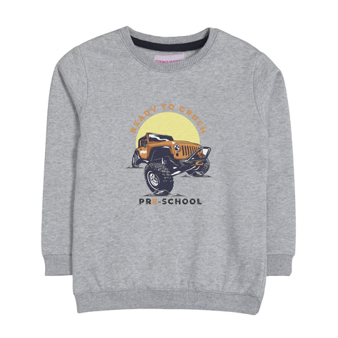 READY TO CRUSH GREY HEADER BOYS SWEAT-SHIRT