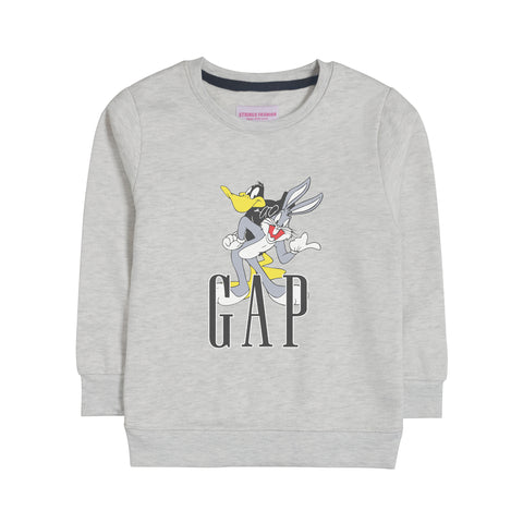GAP OATMEAL BOYS LONG SLEEVE SWEAT-SHIRT