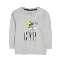 GAP OATMEAL BOYS LONG SLEEVE SWEAT-SHIRT