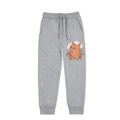 CUTE CAT JUNIOR GIRLS GREY HEADER COLOR TRACK SUIT