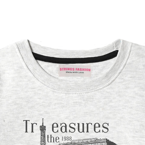 TREASURES JUNIOR BOY OATMEAL COLOR TRACK SUIT