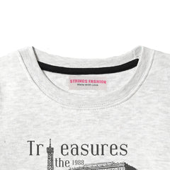 TREASURES JUNIOR BOY OATMEAL COLOR TRACK SUIT