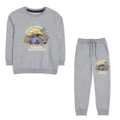BEACH BOUND JUNIOR BOY GREY HEADER TRACK SUIT
